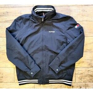 Tommy Hilfiger Men's Performance Hooded Jacket Size Large Black